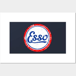 Esso Vintage Scratch Posters and Art